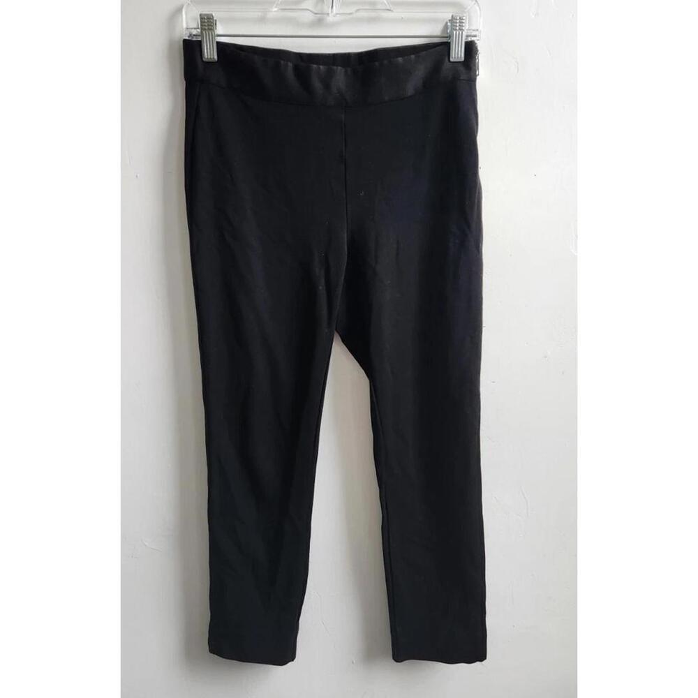 Everlane Black Career Croped Black Pants Side Zip Size 2
